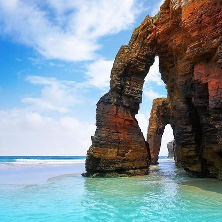 Apartamento Playa Catedrales Con Terraza Barreiros Bagian luar foto